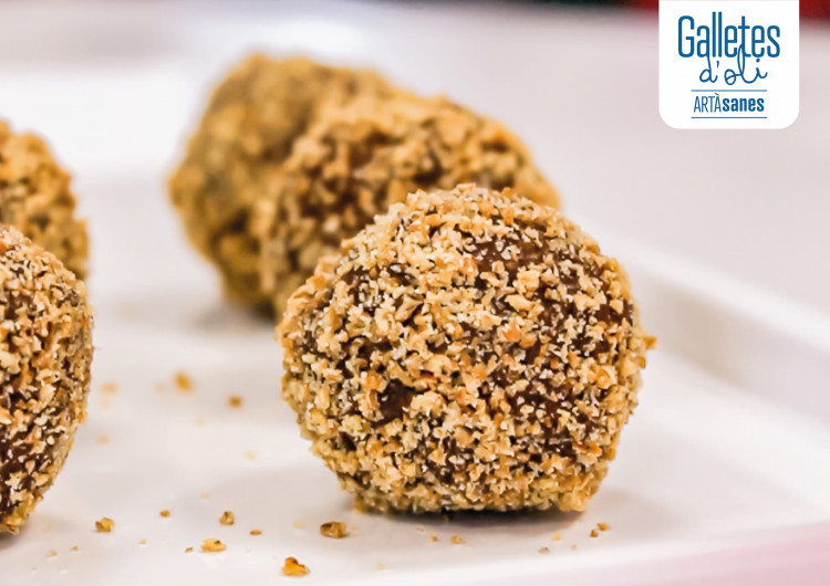 Trufes de xocolata amb les Galletes ARTÀsanes Integrals